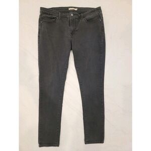 Levi's 711 stretch jeans: Skinny fit, Black Wash, Women's 33 Flattering